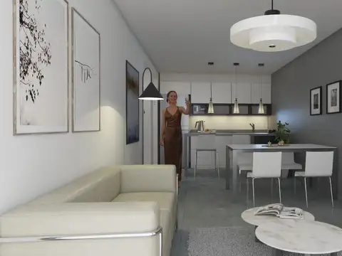 Departamento Monoambiente con 1 baño