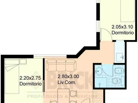 Departamento en Alquiler de Monoambiente