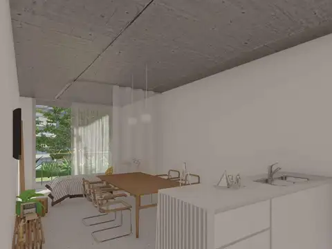 Departamento Monoambiente con 1 baño