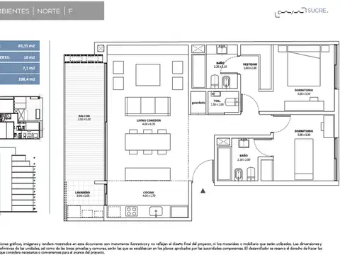 Venta Depto 3 ambientes con terraza Pozo Belgrano
