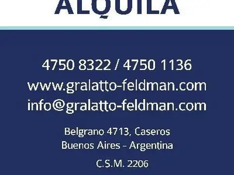 Departamento en Venta en Caseros, USD 175.000