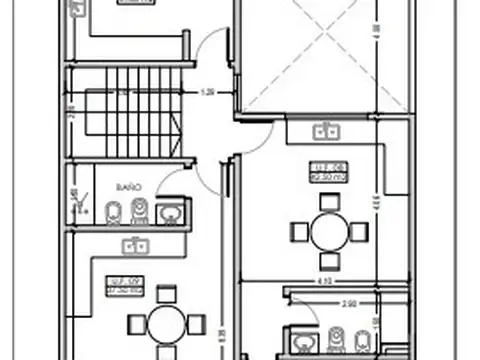 Departamento 2 ambientes con 1 baño