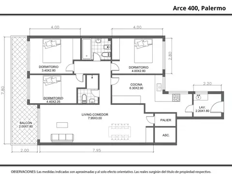 Departamento en Venta de 3 dormitorios