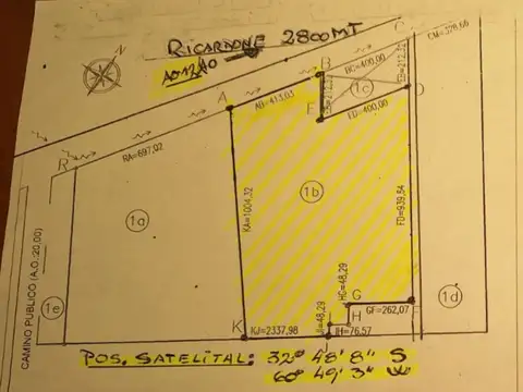 Terreno en Venta en Ricardone, USD 25.000