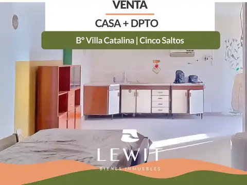 Vende casa | 2 dormitorios | con 2 galpones  |   departamento | Bº Villa Catalina | Cinco Saltos