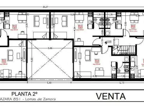 DEPARTAMENTO MONOAMBIENTE EN 2° PISO DTO G CON BALCON AL CONTRA FRENTE Y COCHERA, LOMAS DE ZAMORA.