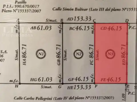 Terreno en Venta en Villa Gobernador Galvez, USD 360.000