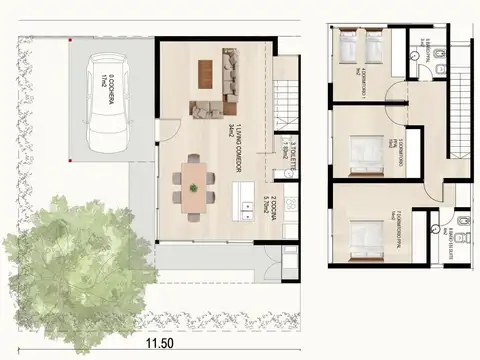 Calle 7 y Eva Perón Ecolagos