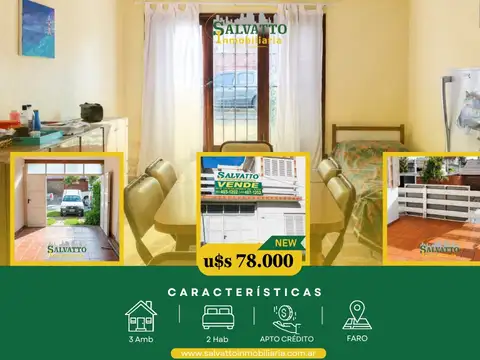 Dúplex 3 ambientes con garage y terraza en Faro Punta Mogotes