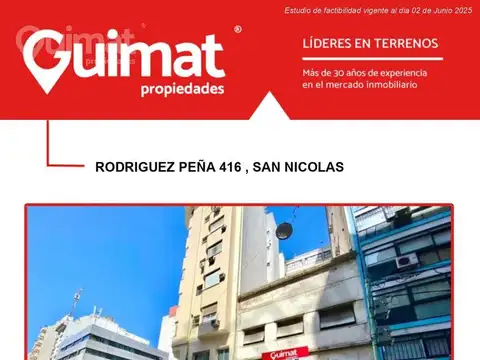 Terreno en Venta en Tribunales, USD 595.000