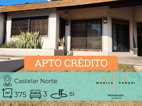 Casa 300 M2 En Venta en Castelar Norte