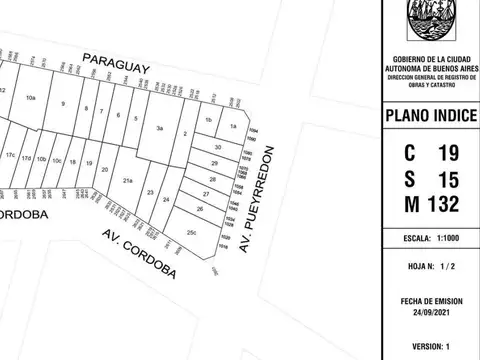 Terreno lote en venta en  Recoleta. Planos aprobados. 100% canje por m2.