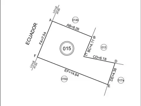 Terreno en Venta en Recoleta, USD 450.000