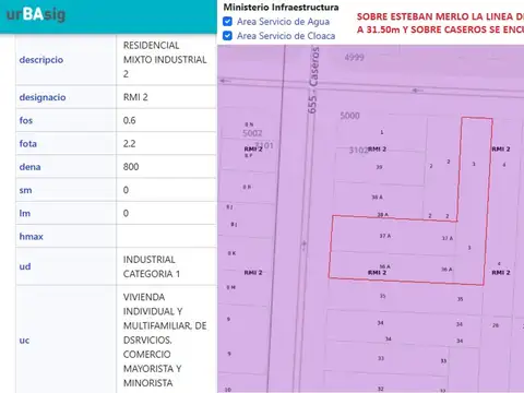 Terreno en Venta en Caseros, USD 260.000