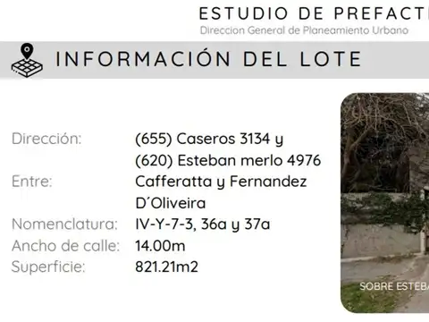 Terreno en Venta de 820,0 m2