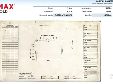 Avenida Entre Ríos 1600