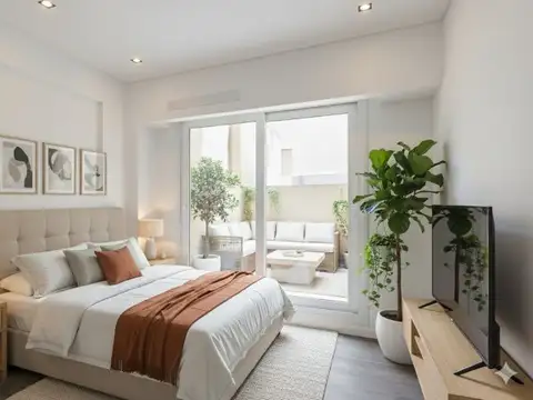 Venta Departamento 2 ambientes a estrenar al frente c/ balcón y patio. Palermo.