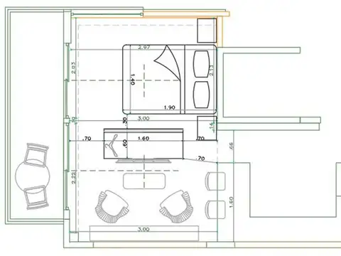 Departamento en Venta en Palermo Chico, USD 225.000