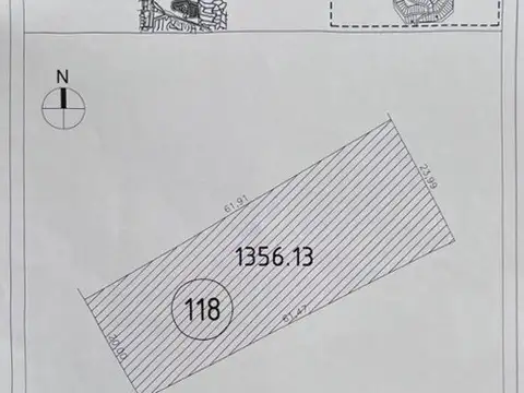 Terreno en Venta de 1356,0 m2