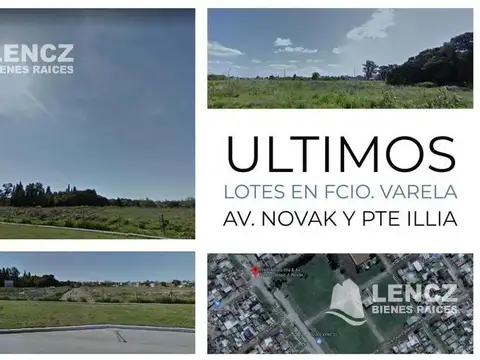 OPORTUNIDAD! 3 LOTES FCIO.VARELA 1.034m2