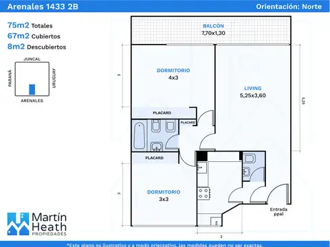 Arenales 1400, Piso 2