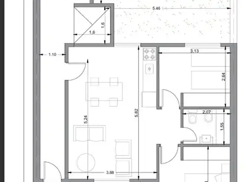 Departamento en Venta en Villa Luzuriaga, USD 64.000