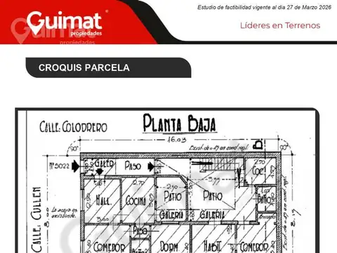 Terreno en Venta de 129,0 m2