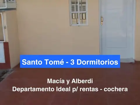 Ideal para renta, Departamento 3 dormitorios y cochera