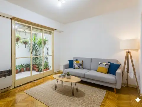 Dos ambientes, 2 patios, contrafrente, Recoleta
