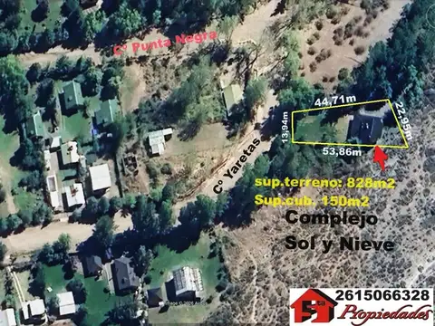 TUNUYAN-MANZANO HISTORICO  (VALLE  SOL Y NIEVE) Hermosa Casa