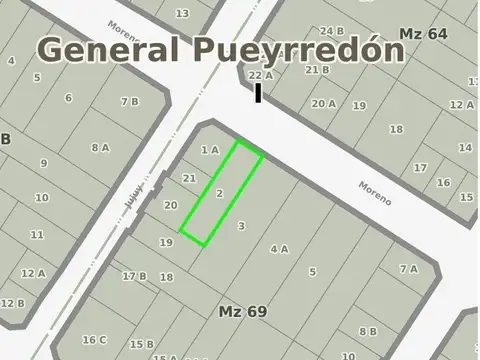 Terreno en Venta 8,66  mts Fondo