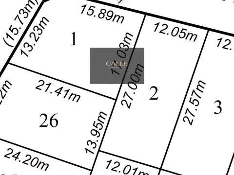 Terreno en Venta 12,05  mts Fondo