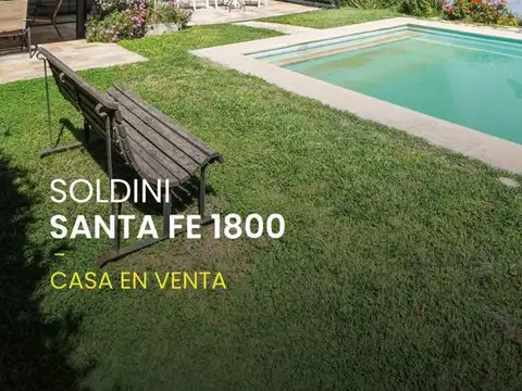 VENTA CASA 3 DORMITORIOS EN SOLDINI C/PISCINA