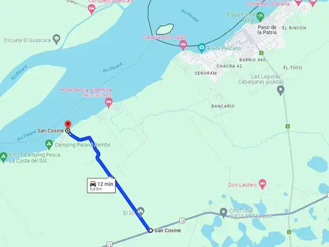 CAMPO - LOTE TERRENO - SAN COSME CORRIENTES