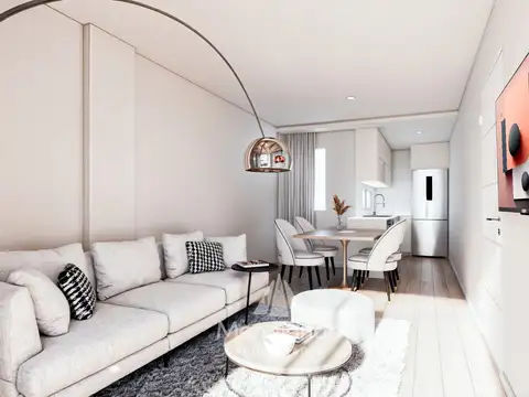 Depto 2 amb al frente con Balcón con Parrilla - Castelli y Arenales, Güemes Aldrey.