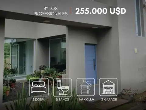 Casa en VENTA c/cochera en B° Los Profesionales