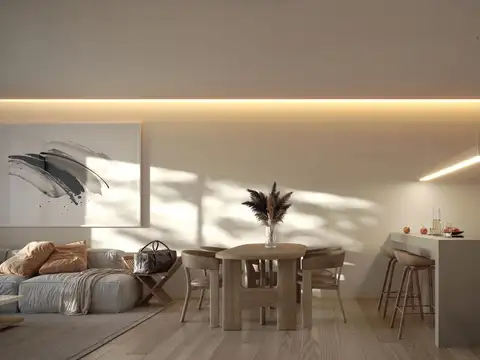 Departamento 2 ambientes con 2 baños