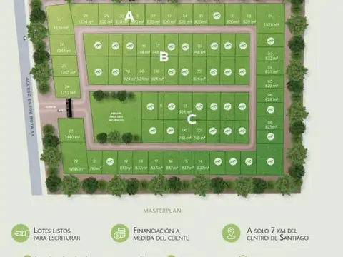 Terreno en Venta de 820,0 m2