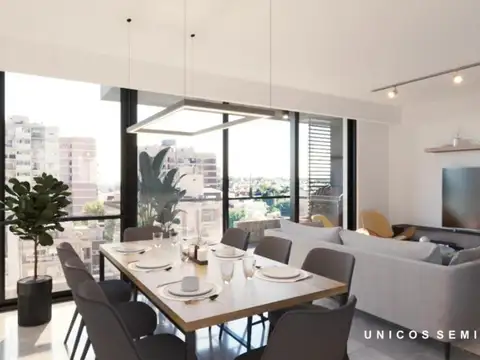 Departamento al frente semipiso