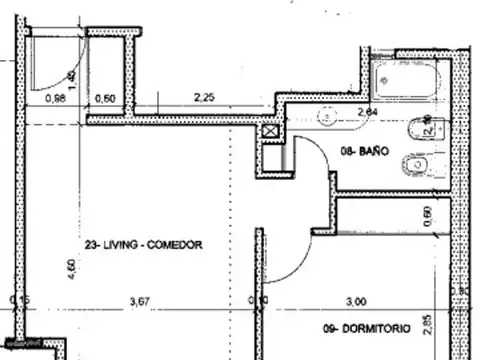Departamento 2 ambientes con 1 baño