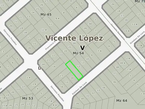 Terreno en Venta 30  mts Fondo