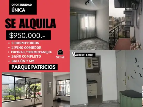 Departamento 3.Amb, $950.000.-Alberti 1600,C/BALCÓN, LiSTO PARA HABITAR