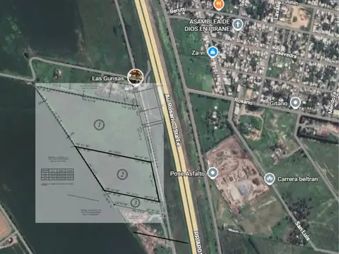 Fracción 4 Ha - Autopista Rosario-Santa Fe y Acceso a Fray Luis Beltrán
