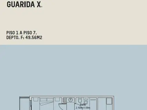 Departamento 3 ambientes con 1 baño