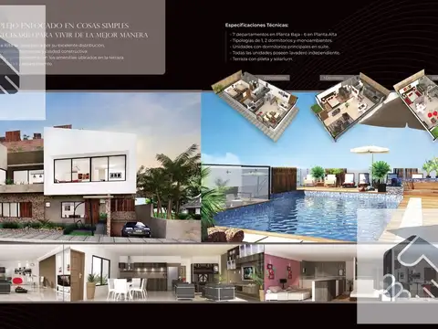 Departamento en Venta con 1 cochera