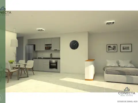 Departamento Monoambiente con 1 baño