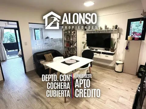 DEPARTAMENTO 2 AMBIENTES CON COCHERA CUBIERTA EN VENTA
