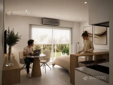 Departamento Monoambiente con 1 baño