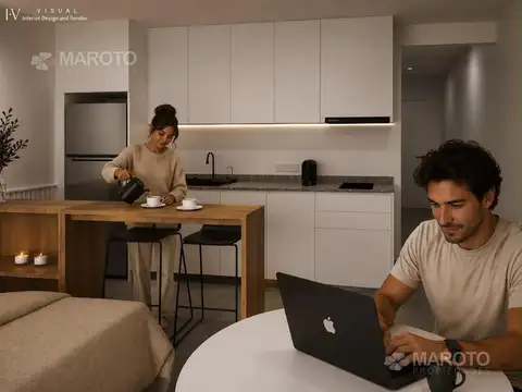 Departamento Monoambiente con 1 baño