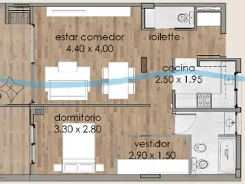 Venta Depto monoamb A ESTRENAR anticipo 50%+cuotas